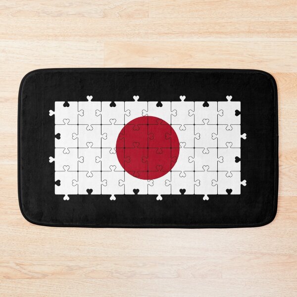 Item preview, Autism Heart Jigsaw Puzzle of Japanese Flag  designed and sold by Chakibalami.