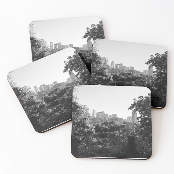 Item preview, Minneapolis Minnesota Skyline Through Trees-Black and White designed and sold by anthonylonder.