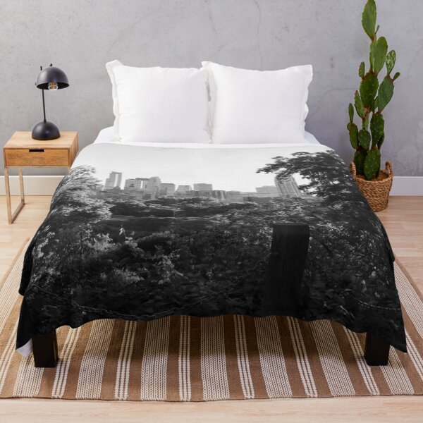 Item preview, Minneapolis Minnesota Skyline Through Trees-Black and White designed and sold by anthonylonder.