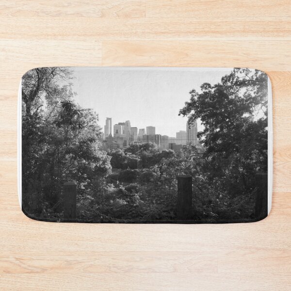 Item preview, Minneapolis Minnesota Skyline Through Trees-Black and White designed and sold by anthonylonder.