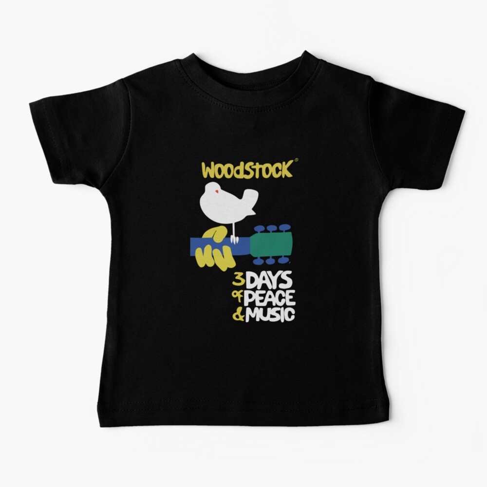Woodstock 1969 - Black background Baby T-Shirt