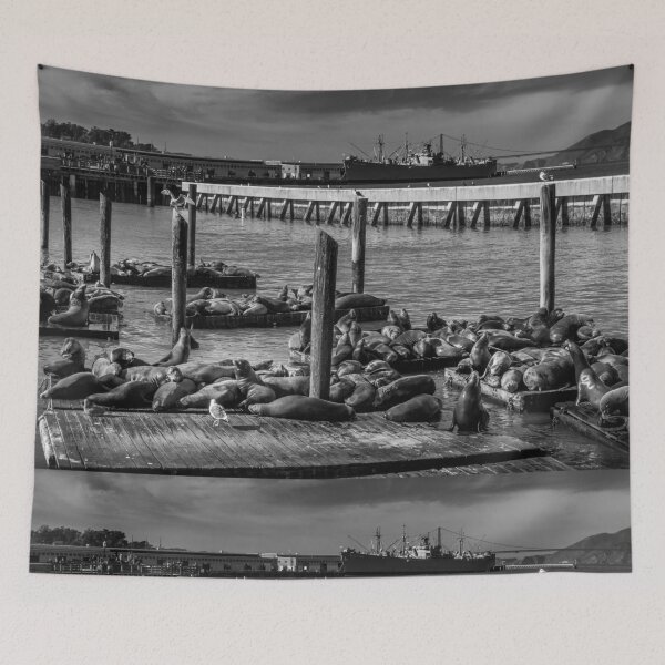Item preview, Sea Lions At Pier 39 San Francisco designed and sold by Robert Alsop.
