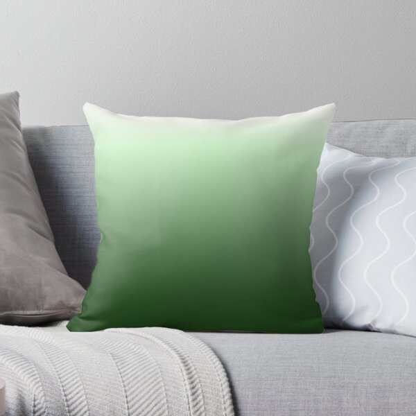 Green gradientt Throw Pillow