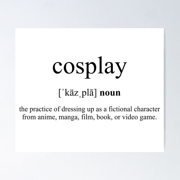Artikel-Vorschau von Cosplay Definition | Dictionary Collection, designt und verkauft von Designschmiede.