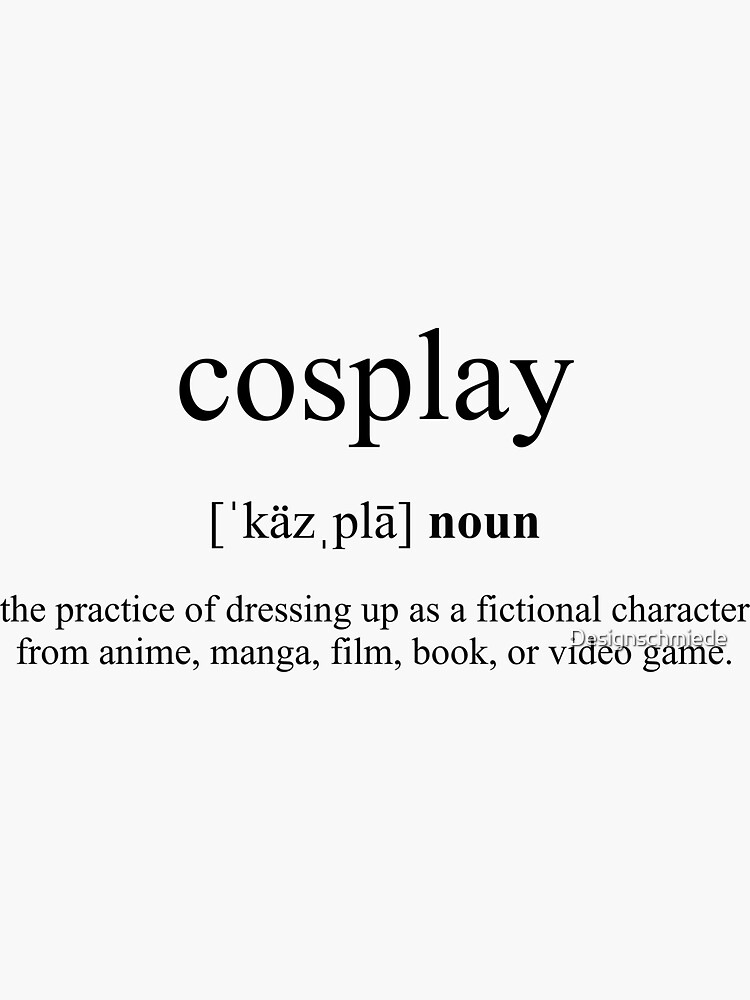 Cosplay Definition Dictionary Collection