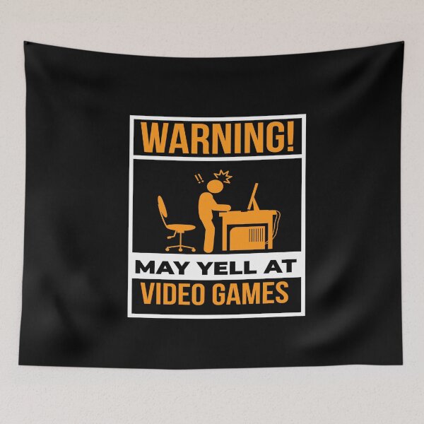 Item preview, Warning May Yell At Video Games Gamer Gamer Nerd designed and sold by MooonTees.