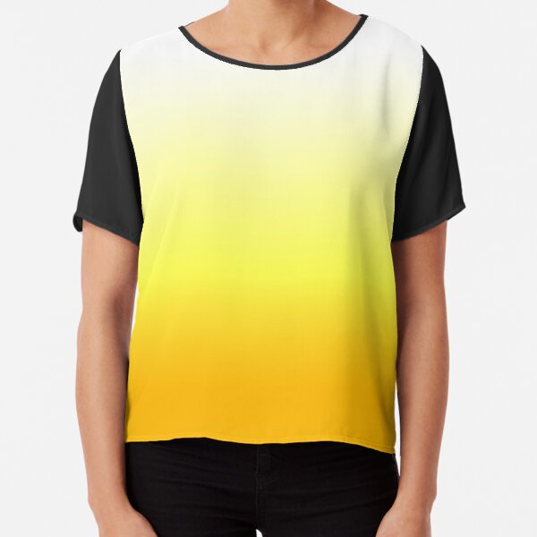 Oranger Farbverlauf Chiffon Top