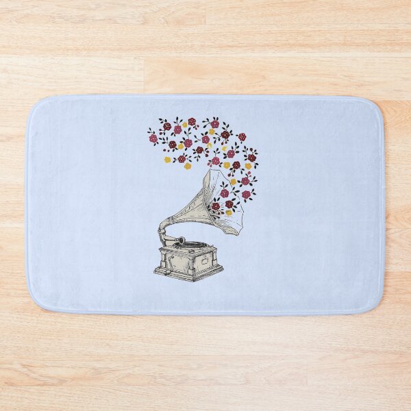 Item preview, Antique Gramophone playing flowers designed and sold by MindChirp.