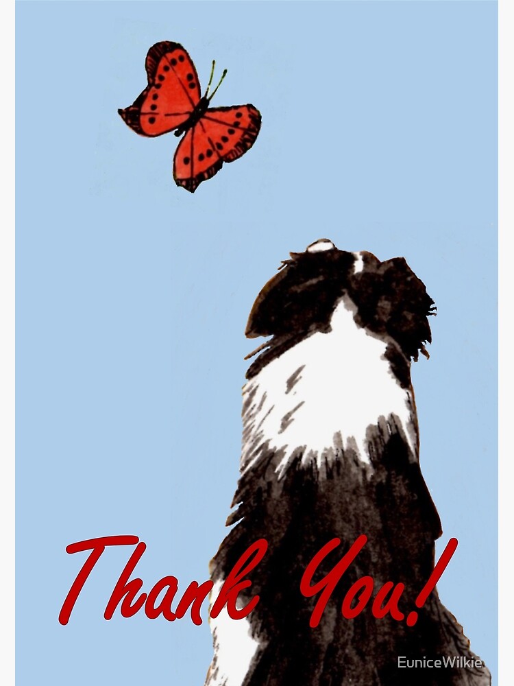 Thumbnail 2 of 2, Greeting Card, Friendly Fascination - Thank You Card designed and sold by EuniceWilkie.
