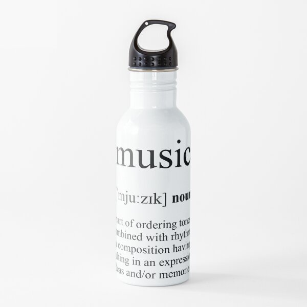 "Music Definition Dictionary Collection" Water Bottle for Sale by