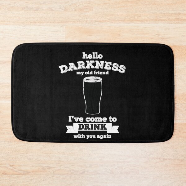 Item preview, Hello Darkness My Old Friend Stout Beer Lover Retro designed and sold by majuga.