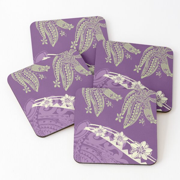 Item preview, Hawaiian - Samoan - Polynesian Tribal Tapa Floral Decor designed and sold by sunnthreads.