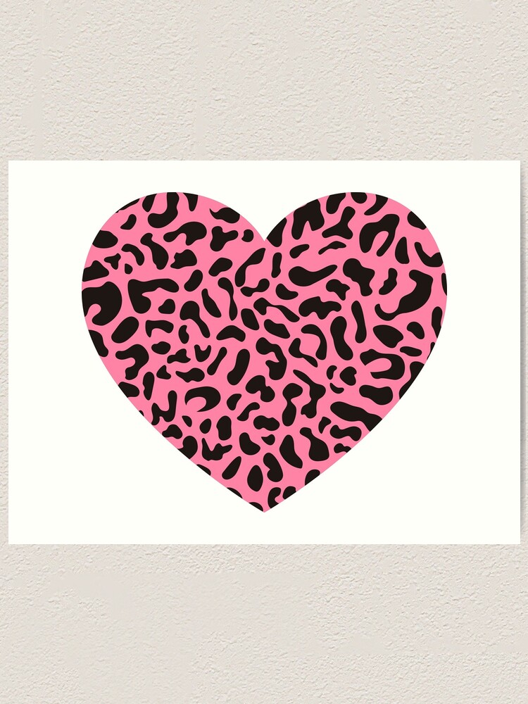 Heart leopard print untuk Foto dan Gambar