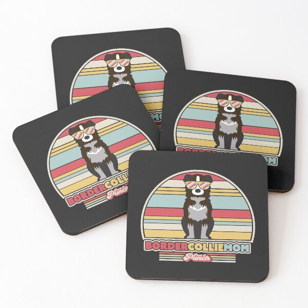 Item preview, Border Collie Mom Product. Retro Style Print designed and sold by PackAPunch.