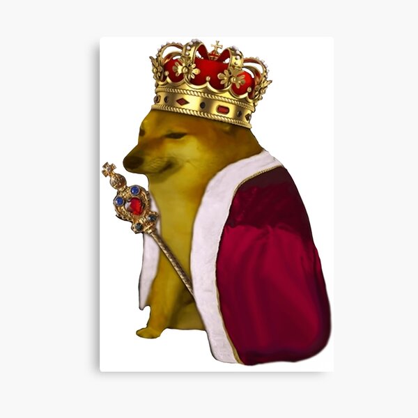 Cheems König Leinwanddruck