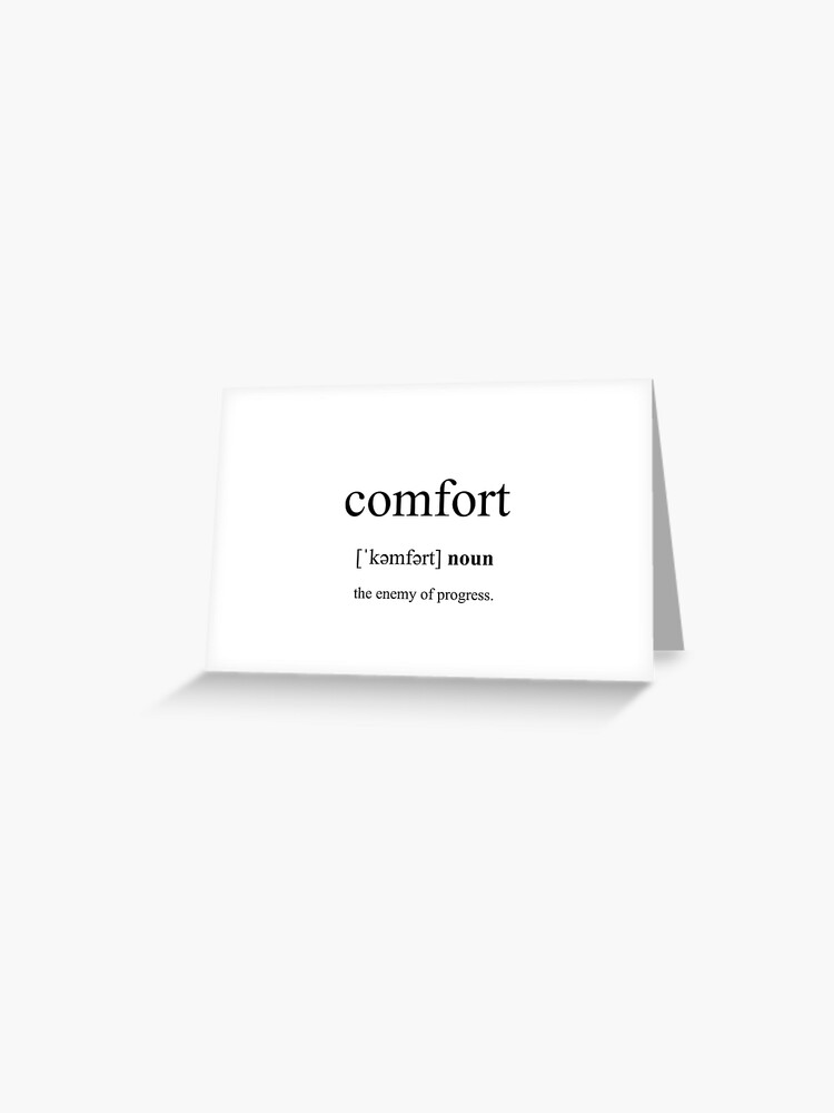 Comfort Definition | Dictionary Collection | Greeting Card