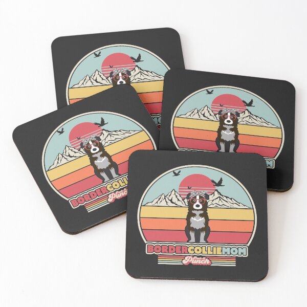 Item preview, Border Collie Mom Graphic. Retro Style Design designed and sold by PackAPunch.