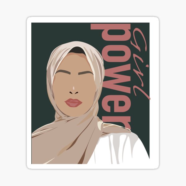 cute muslim girl Sticker for Sale by muslim-ah