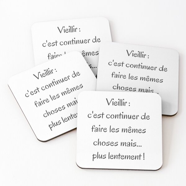 Aperçu de l'œuvre Vieillir c'est continuer de faire les mêmes choses mais... plus lentement ! créée et vendue par ZAMSHOP972.