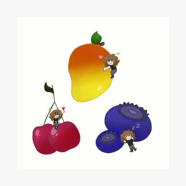 Chibi Blueberry Wall Art Redbubble - all berries in turtle game in roblox