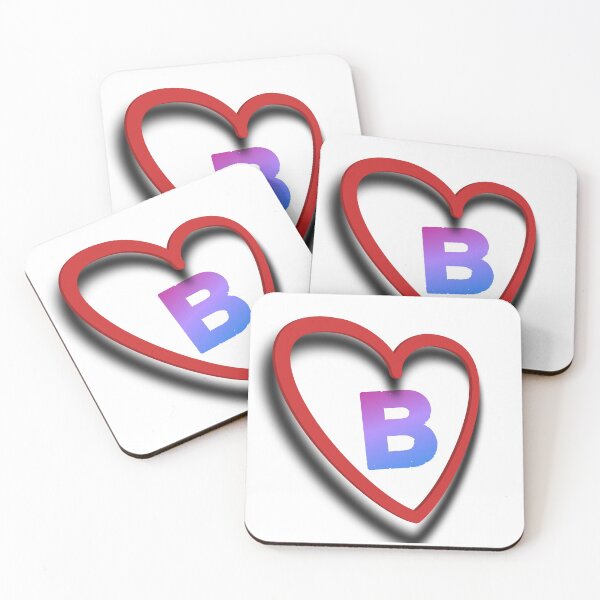 Item preview, B letter design for red bubble designed and sold by Sandy19687.