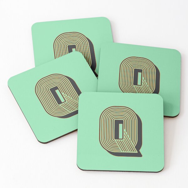 Item preview, Retro Letter Q Sticker designed and sold by E M.