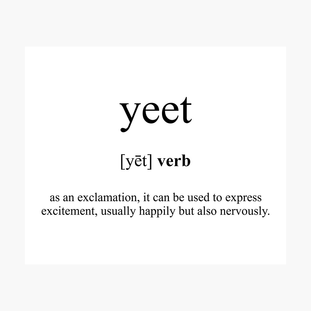 Yeet Definition | Dictionary Collection