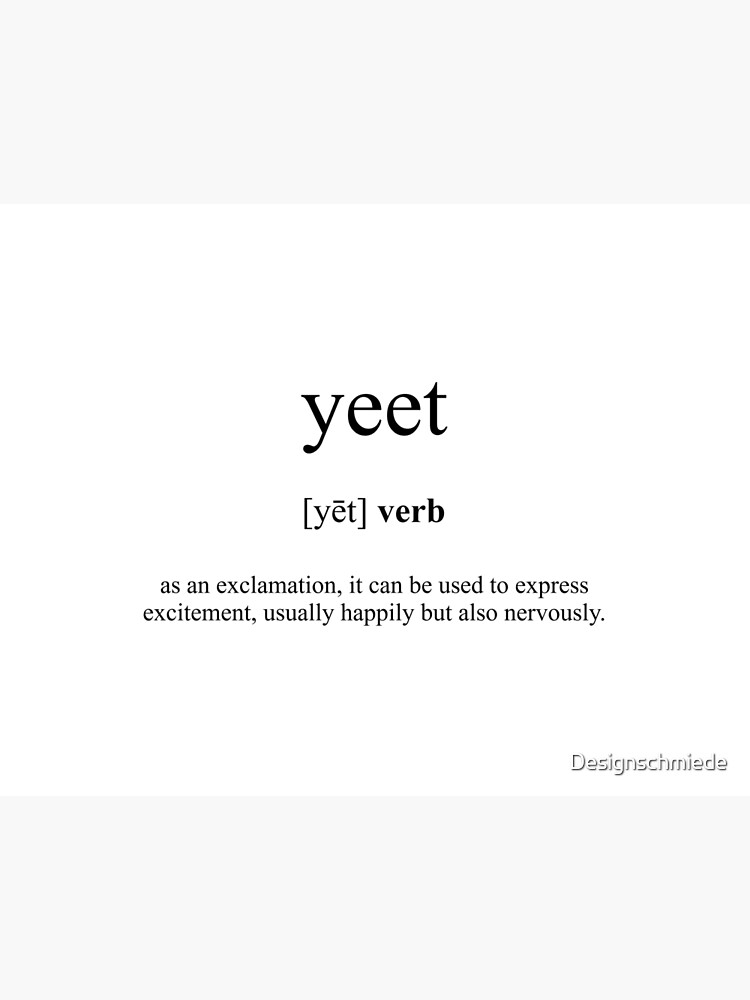 Urban Dictionary on X: Yeet -    / X