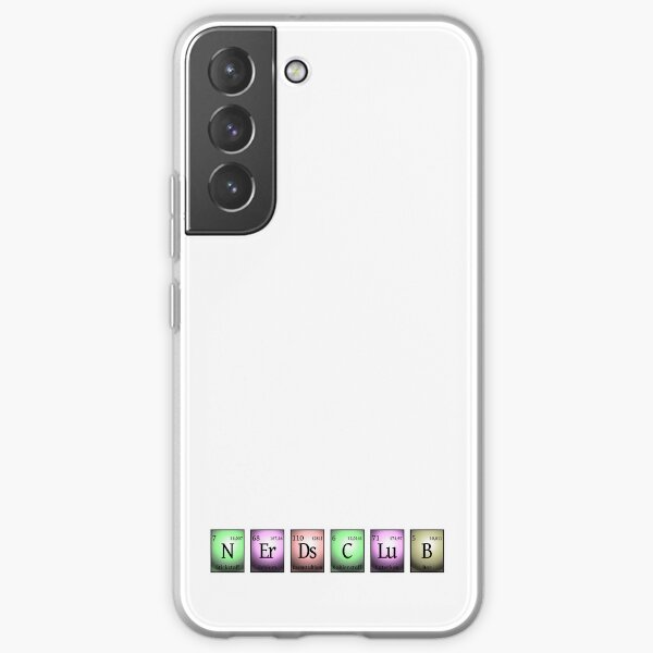 nerds club 2 in chemischen Elementen... Samsung Galaxy Soft Case