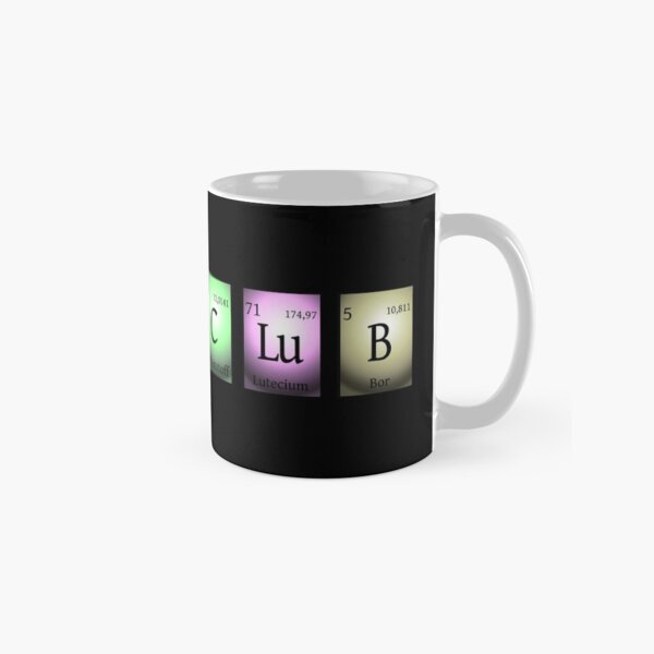 Black nerds club 2 in chemischen Elementen... Tasse (Standard)