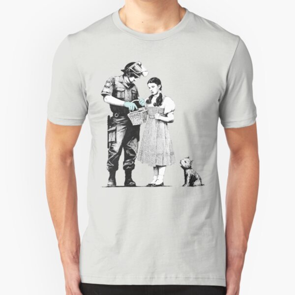 Banksy "Stop and Search" Slim Fit T-Shirt