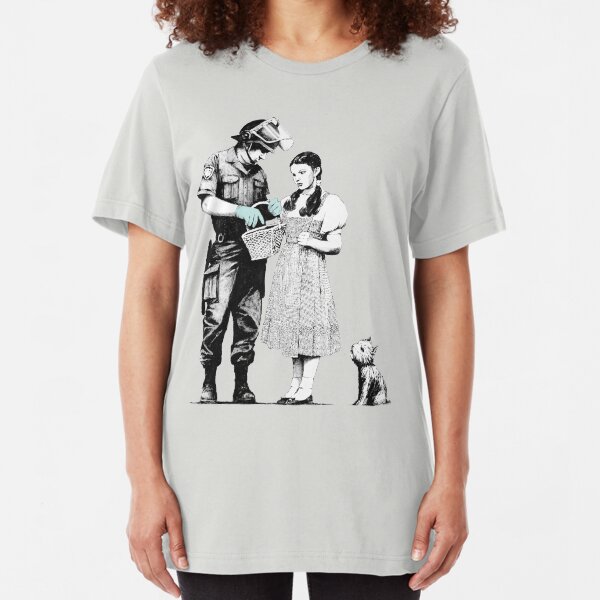 Banksy "Stop and Search" Slim Fit T-Shirt