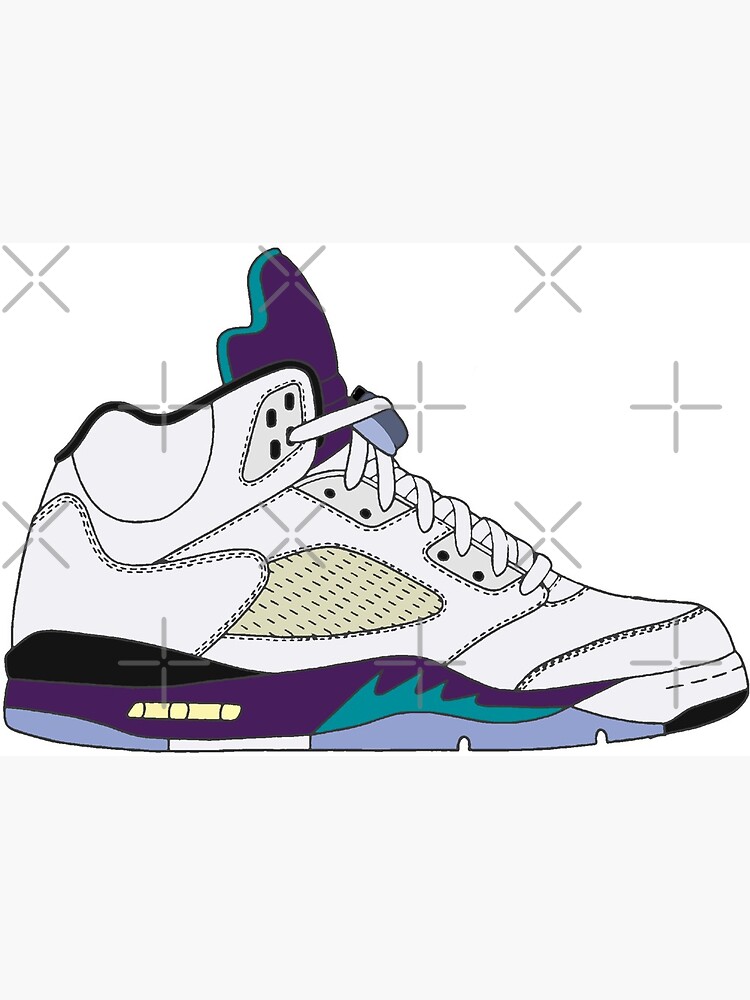 Jordan grape outlet 5's