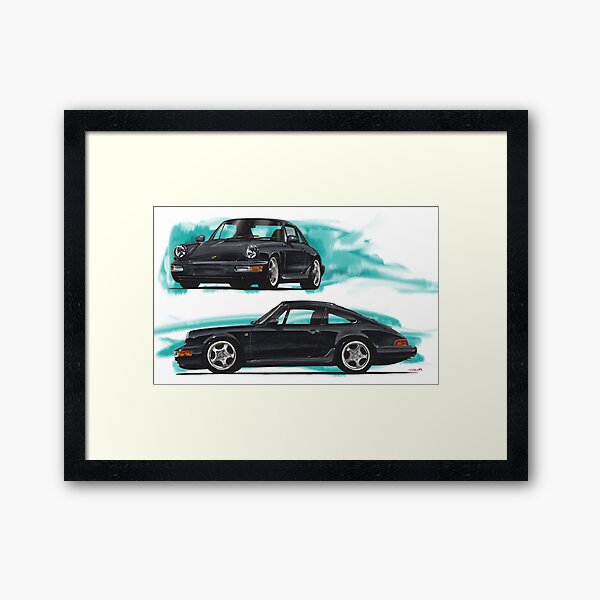 Vista previa del artículo con la obra «Porsche 911 Carrera», diseñado y vendido por RDisegno.