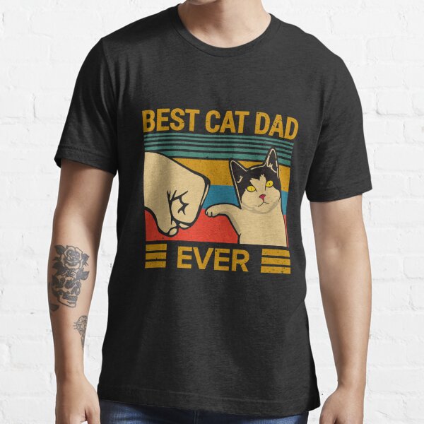 Best Cat Dad Ever Retro Vintage T Shirt For Sale By Mayravaughantre Redbubble Cat T Shirts 6857