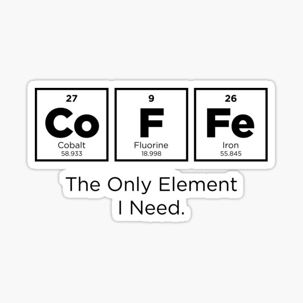 Item preview, COFFEE - The Only Element I Need. designed and sold by BrianSmith84.