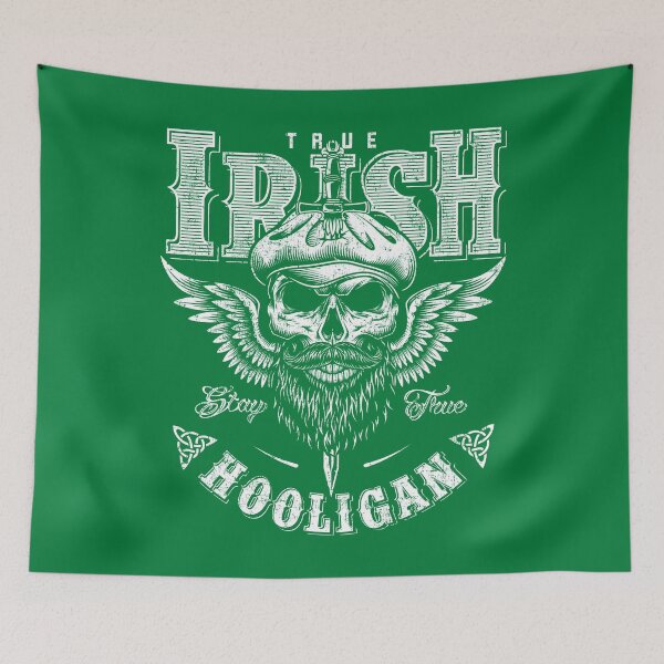 Item preview, Irish Hooligan St Patricks Celtic Distressed T-Shirt designed and sold by redbaronict.
