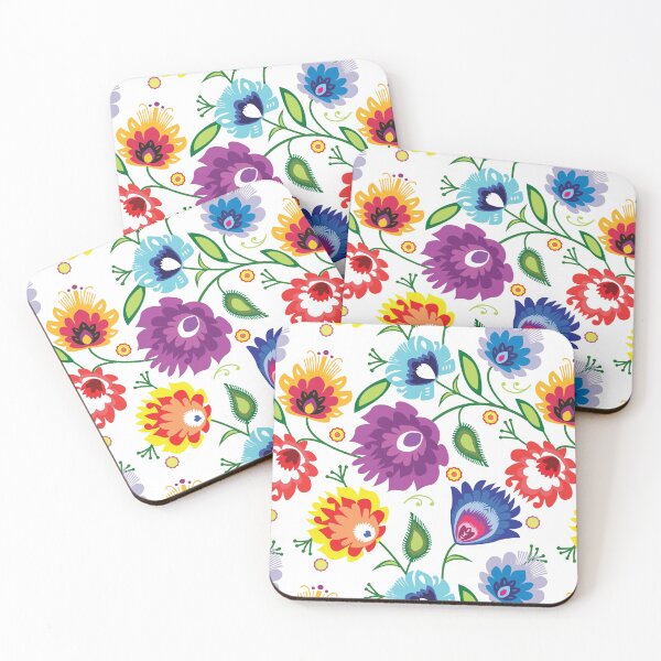 Item preview, Folk Pattern on white designed and sold by FK-UK.