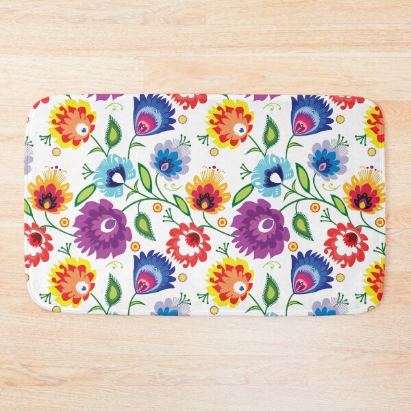 Item preview, Folk Pattern on white designed and sold by FK-UK.