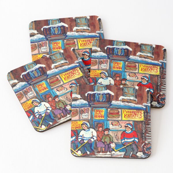 Item preview, MONTREAL WINTER SCENE VERDUN DINER CANADIAN ART CAROLE SPANDAU designed and sold by Carole  Spandau.