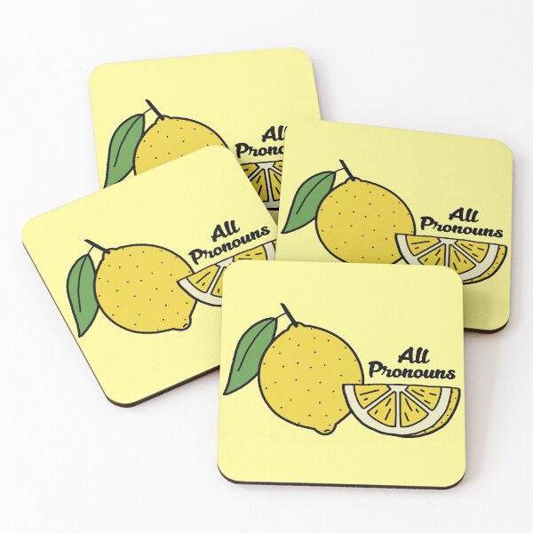 Item preview, All Pronouns Lemon designed and sold by MajestyApparel.