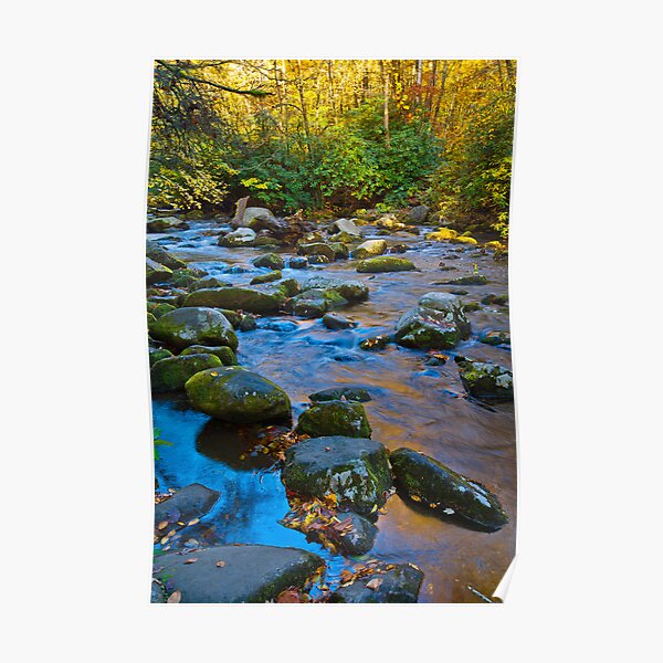 Cool Colors, Smoky Mountain Creek Poster