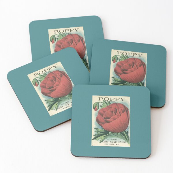 Item preview, Antique Poppy Seed Packet Artwork designed and sold by FuzzyHoney.