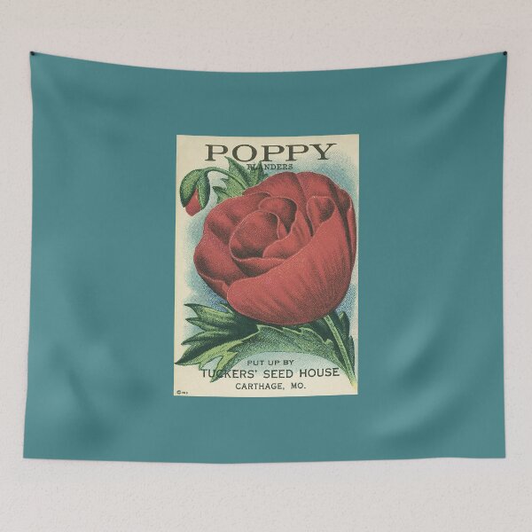 Item preview, Antique Poppy Seed Packet Artwork designed and sold by FuzzyHoney.