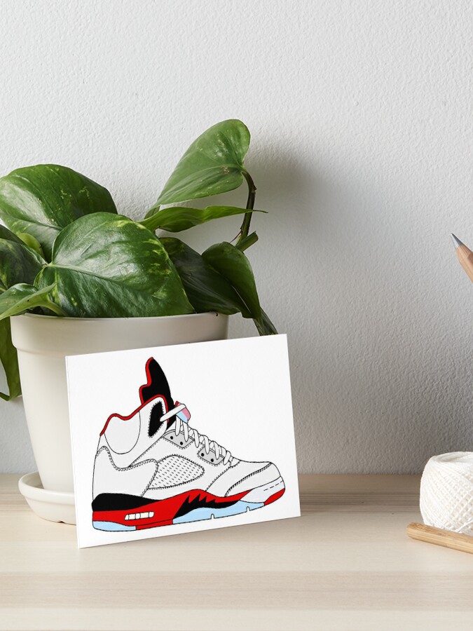 jordan 5 fire red black tongue