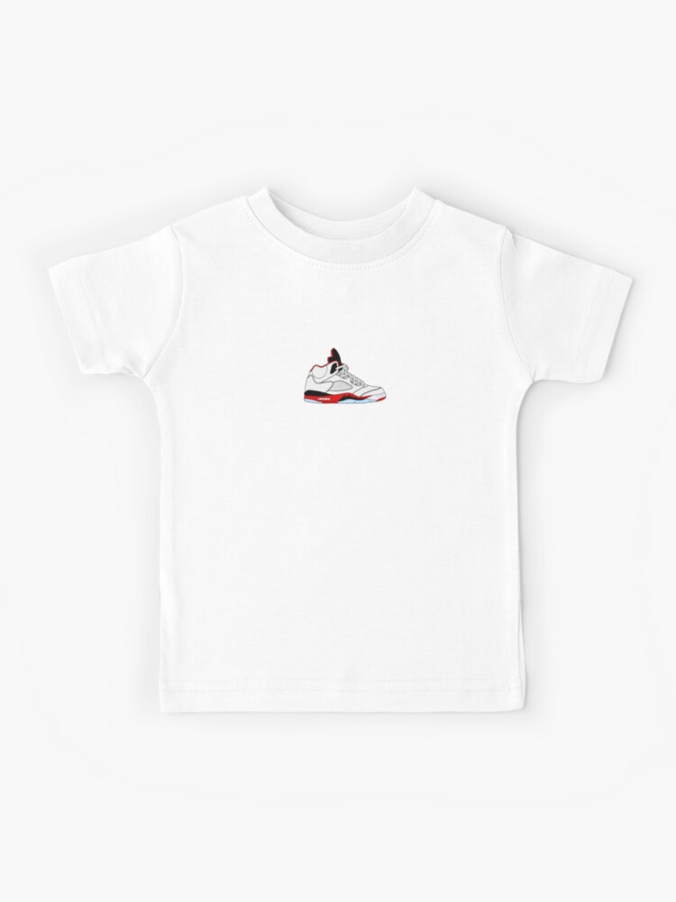 Kids Air Jordan T-shirt Black Red