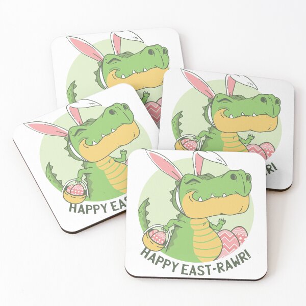 Item preview, Happy Eastrawr T Rex Dinosaur Easter Bunny Egg Kids T-shirt T-Shirt designed and sold by Pauloemde.