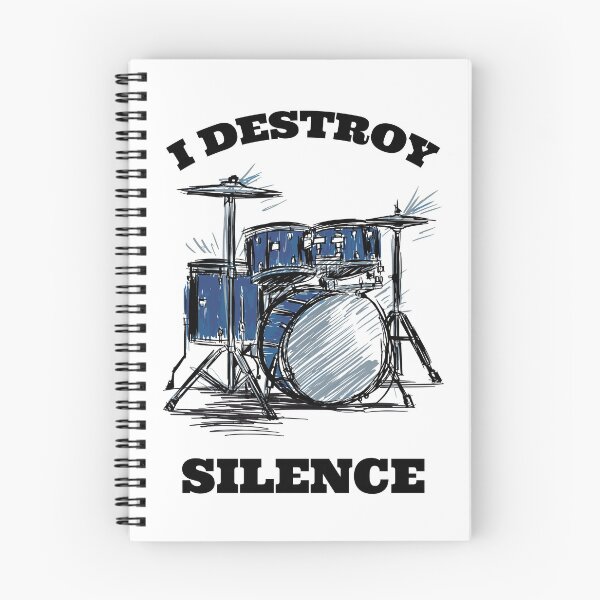 Item preview, Drum Kit T-Shirt Percussionist Destroy Silence Quote T-shirt  designed and sold by Pauloemde.