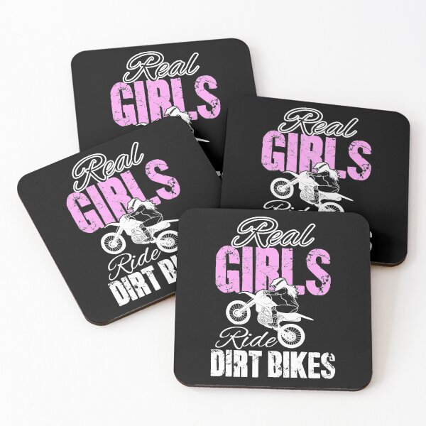 Item preview, Funny Motocross Real Girls Ride Dirt Bikes designed and sold by Captain Mood.