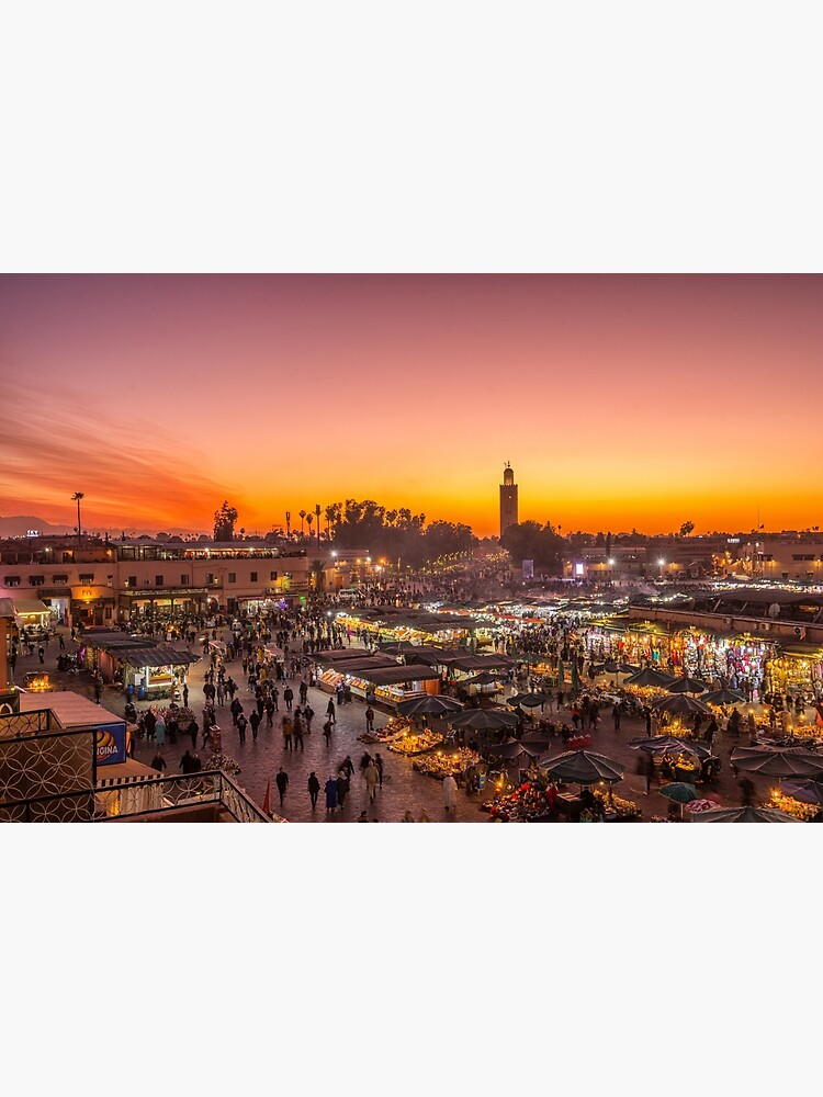 Place Jemaa el Fna in Marrakech, Morocco by bertbeckers